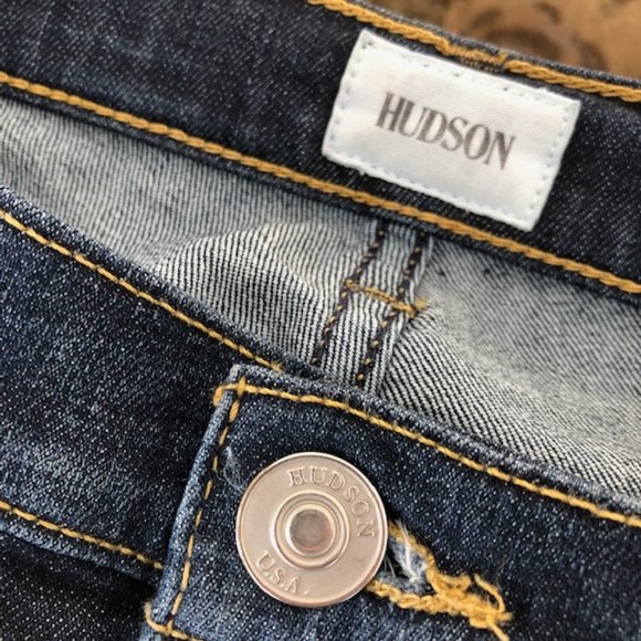 Hudson Nico Midrise Skinny Ankle Length Jeans with Raw Hem, Size 26 - Picture 4 of 15